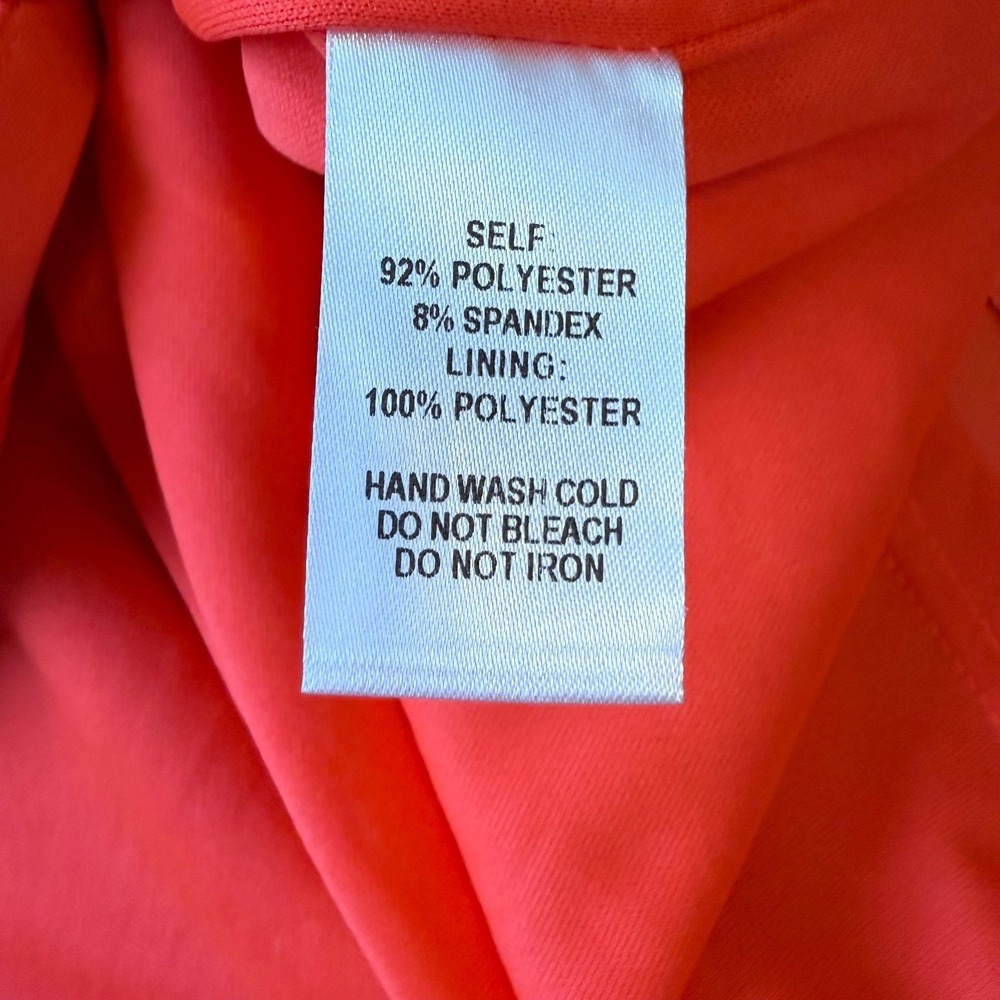 Lulus Coral Orange T-Back Bodycon Midi Dress RH13430LULU NWT Size Small - Picture 6 of 7